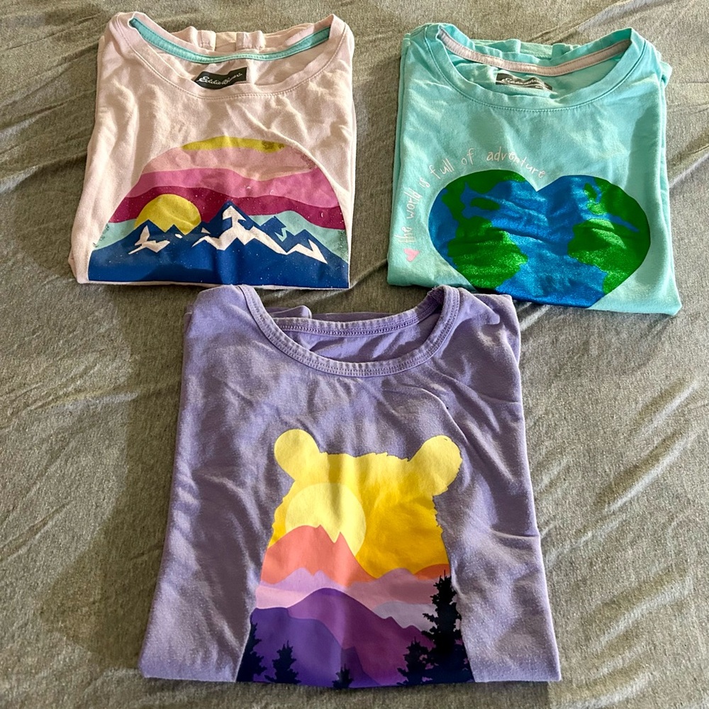 Eddie Bauer Bundle of 3 Girls Cotton Tees 14/16